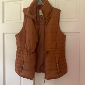 Girls Vest, rust color, size XL